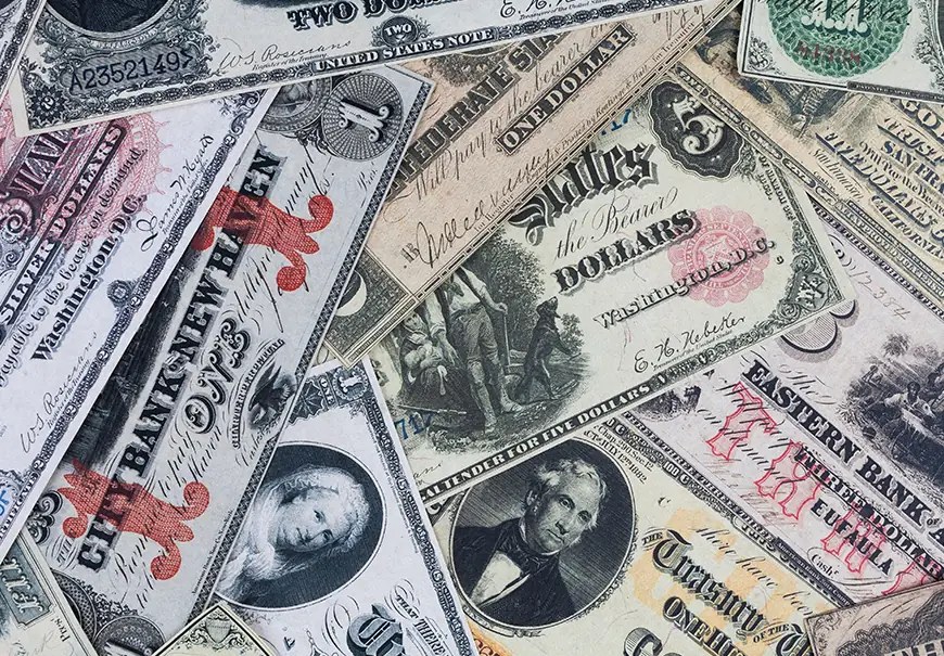 Sell old paper money