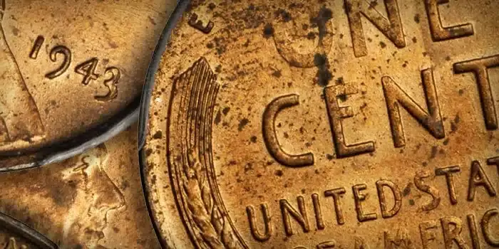 Antique coins in dramatic light